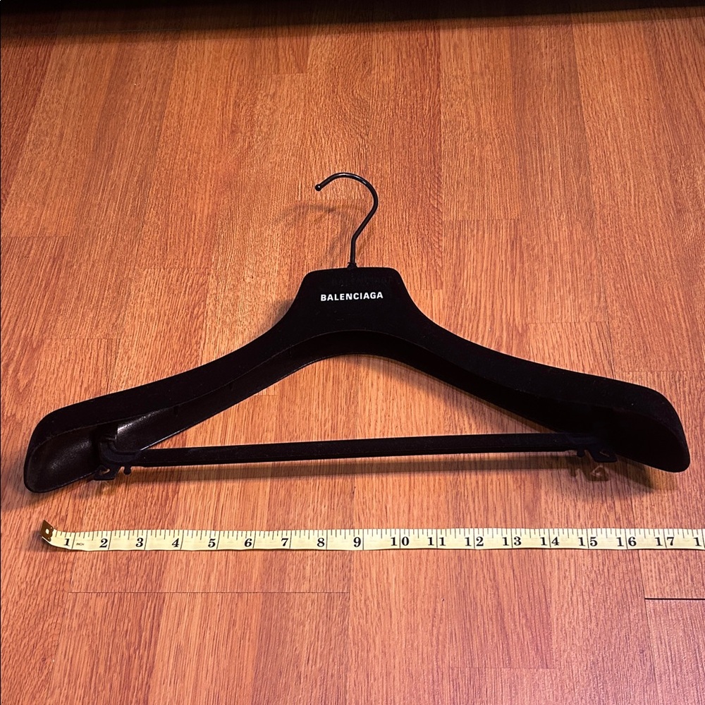 Balenciaga Black Velvet Clothing Hanger